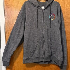 Gray Zip-Up Hoodie